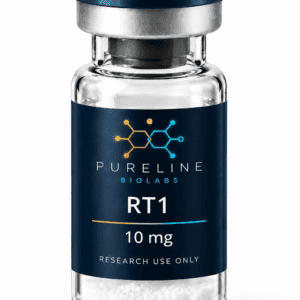 Retatrutide 10mg vial — LY3437943 research peptide, lyophilised powder, Pureline Biolabs UK