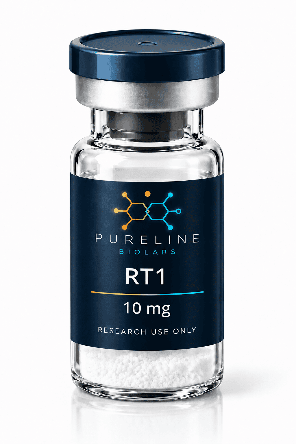 RT1 10mg | Triple Agonist Research Peptide | Pureline Biolabs RT1 10mg vial — research grade lyophilised powder, Pureline Biolabs UK